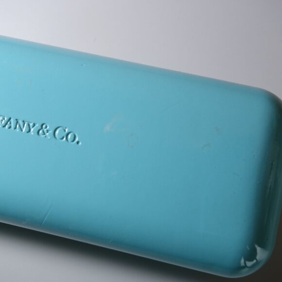 Tiffany & Co. Replacement Turquoise Glasses/Sunglasses Case, Sz 2.5 in x 6.5 in - Picture 3 of 10